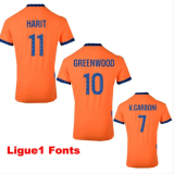 24/25 Marseille Third Player Version Soccer Jersey(Print all Sponsor)前后广告
