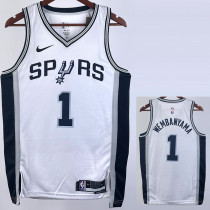 22/23 SA Spurs WEMBANYAMA #1 White Top Quality Hot Pressing NBA Jersey