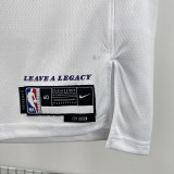 22/23 LAKERS BROWNIES # 9 White City EditionTop Quality Hot Pressing NBA Jersey(城市白、圆领)