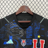 24/25  Universidad De Chile Black Goalkeeper Fans Soccer Jersey