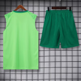24/25  Palmeiras White Green Tank top and shorts suit（白绿）