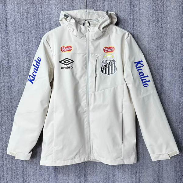 2025  Santos FC White  Windbreaker