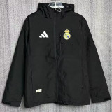 24/25 RMA Black Hooded  Windbreaker(Y013冲锋衣）