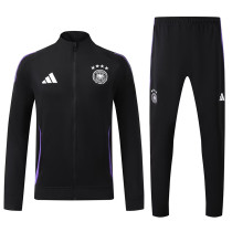 24/25  Germany Black Jacket Tracksuit(紫边）