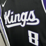 23/24 KINGS LAVINT # 8 Black Away  Top Quality Hot Pressing  Retro NBA Jersey