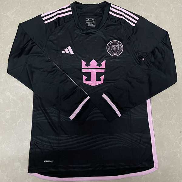 24/25 Inter Miami Away Long Sleeve Fans Soccer Jersey(长袖)
