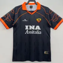1999/2000 Roma Black Retro Soccer Jersey