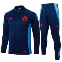 25/26 Flamengo Royal Blue Half Pull Tracksuit  (半拉链)