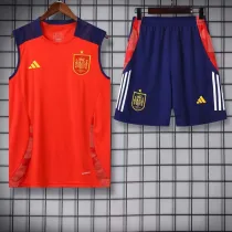 24/25 Spain Red Tank top and shorts suit