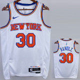 22/23 KNICKS RANDLE #30 White Top Quality Hot Pressing NBA Jersey