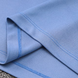 24/25 INT Blue Gray puzzle Half Pull Tracksuit  (半拉链、B829)