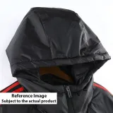 23/24 AD White Hooded Cotton Coat Black Edge (黑色边) 棉衣