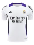 24/25 RMA White(Purple Shoulders) Training Shirts(白色紫肩）
