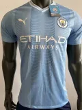 23/24 Man City Home Player Version Soccer Jersey