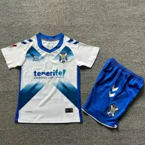 24/25 CD Tenerife Home  Kids Soccer Jersey