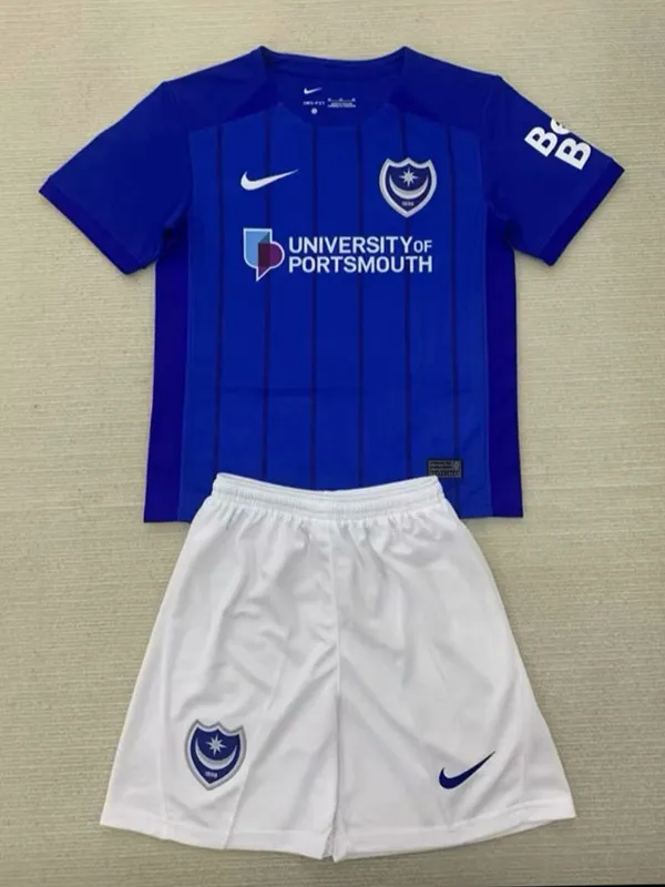 24/25 Portsmouth Home Kids Soccer Jersey