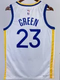 22/23 WARRIORS GREEN #23 White Top Quality Hot Pressing NBA Jersey (V领)