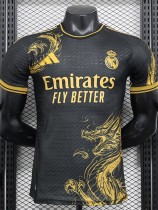 24/25 RMA Black Golden Dragon Player Version Soccer Jersey