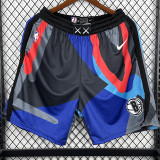 23/24 NETS Black City Edition Top Quality NBA Pants (涂鸦)