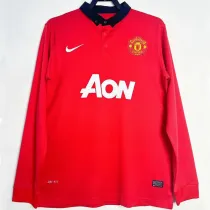 2013/2014 Man Utd Home Long sleeve Retro soccer jersey (长袖)