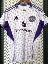 24/25 Man Utd White Purple Special Edition  Fans Soccer Jersey