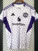 24/25 Man Utd White Purple Special Edition  Fans Soccer Jersey