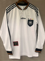 1996 Germany Home Retro Long Sleeve Soccer Jersey