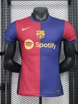 24/25 BAR  Red Home Player Version Soccer Jersey
