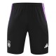 24/25 Germany Black Training Shorts Pants(紫边）
