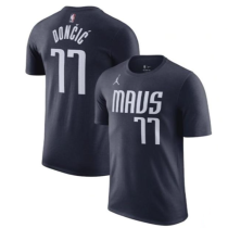24/25 LAKERS DONCIC'#77 Grey Black Cotton  shirts
