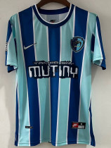 1997 Tampa Bay Mutiny Home  Retro Soccer Jersey(白条边隔）