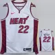 22/23 HEAT BUTLER #22 White Top Quality Hot Pressing NBA Jersey (V领）