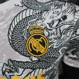 24/25 RMA White Black Dragon Special Edition Player Version Soccer Jersey