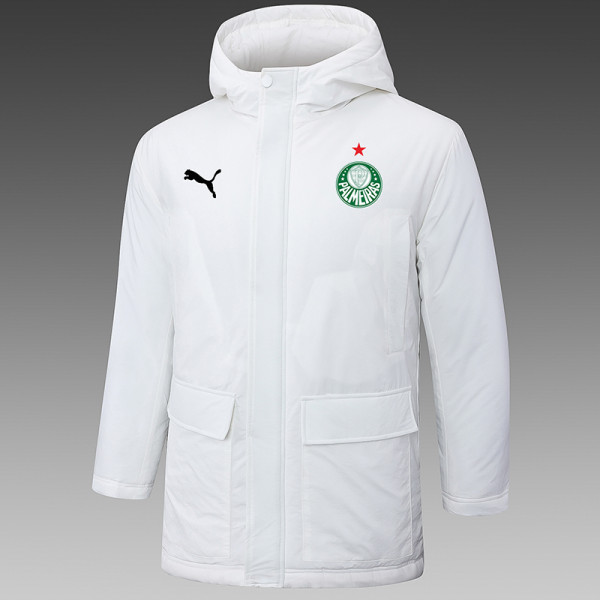 24/25 Palmeiras White Hooded Cotton Coat G235