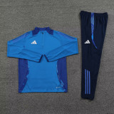 24/25 AD  Blue Color Half Zipper Sportswear # 801蓝彩(半拉链)