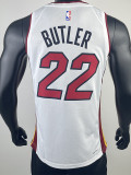 22/23 HEAT BUTLER #22 White Top Quality Hot Pressing NBA Jersey (V领）