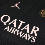 24/25  PSG Jordan Black Player version Half Pull Tracksuit  (半拉链)