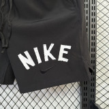 2025 D703 NK Black Casual shorts (白色NK英文）