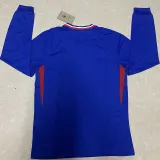 24/25 France Home Long Sleeve Fans Soccer Jersey
