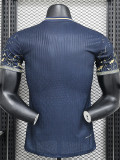 2024 Brazil Deep Blue Special Edition Player Version Soccer Jersey