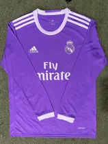 2016/2017 RMA Away Long Sleeve Retro Soccer Jersey (长袖)