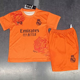 23/24  RMA Orange (Y-3) Special Edition Kids Soccer Jersey