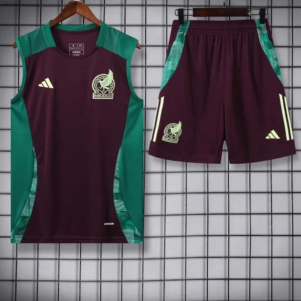 24/25  Mexico maroon Tank top and shorts suit