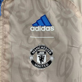 24/25  Man Utd Beige & Blue  Double Sided Windbreaker (双面风衣)