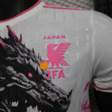 24/25 Japan Black Dragon White Pink Edition Player Version Soccer Jersey