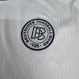 25/26 Germany White 125th Anniversary Edition  Long Sleeve  Fans Soccer Jersey