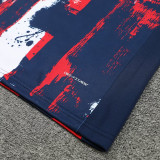 24/25  PSG Sapphire Blue Inkjet  Player version Half Pull Tracksuit  (球员版、半拉链)