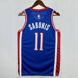 24/25 KINGS SABONIS #11 City Edition Top Quality Hot Pressing  Retro NBA Jersey
