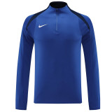 24/25 NK  Blue Half Zipper Sportswear # 812蓝色(半拉链)