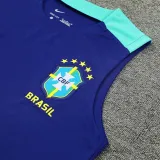 24/25  Brazil Blue Tank top and shorts suit